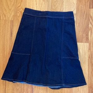 Ann Taylor mini denim skirt